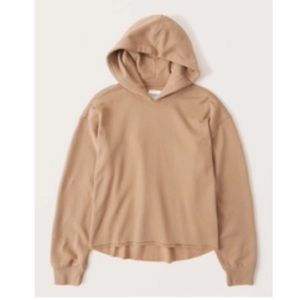 Abercrombie & Fitch Women's Cutoff Hoodie XS Light Brown